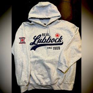 Lubbock, Texas Hoodie - Pullover Sweater with Front Pocket and Drawstring Hood